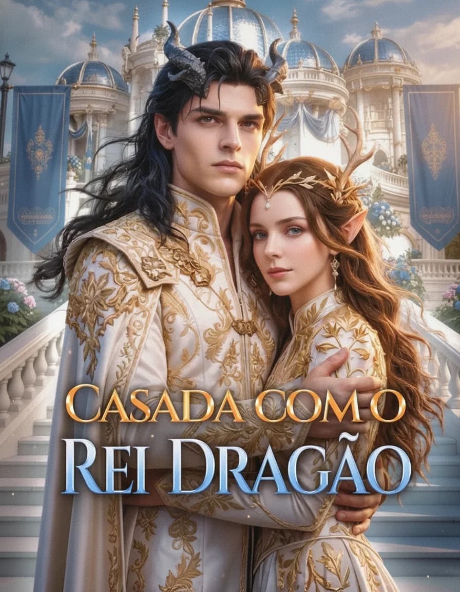 Capa da novela Casada com o Rei Dragão