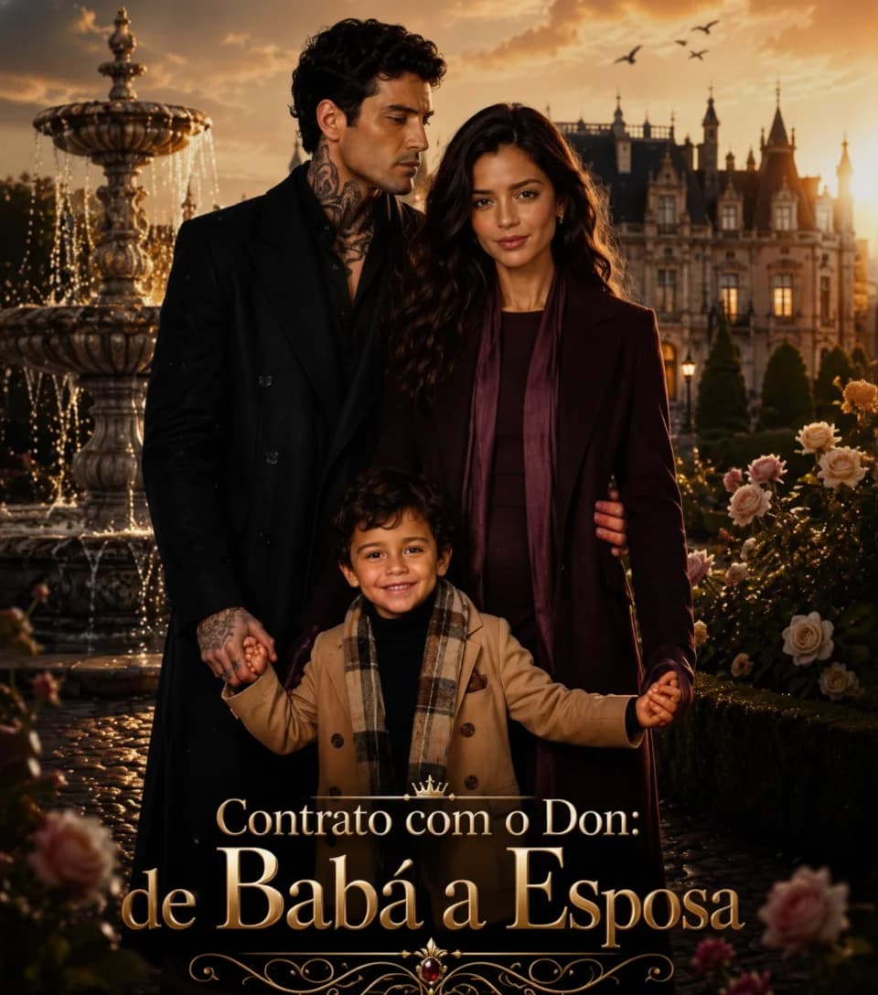 Capa da novela Contrato com o Dom: De Babá a Esposa