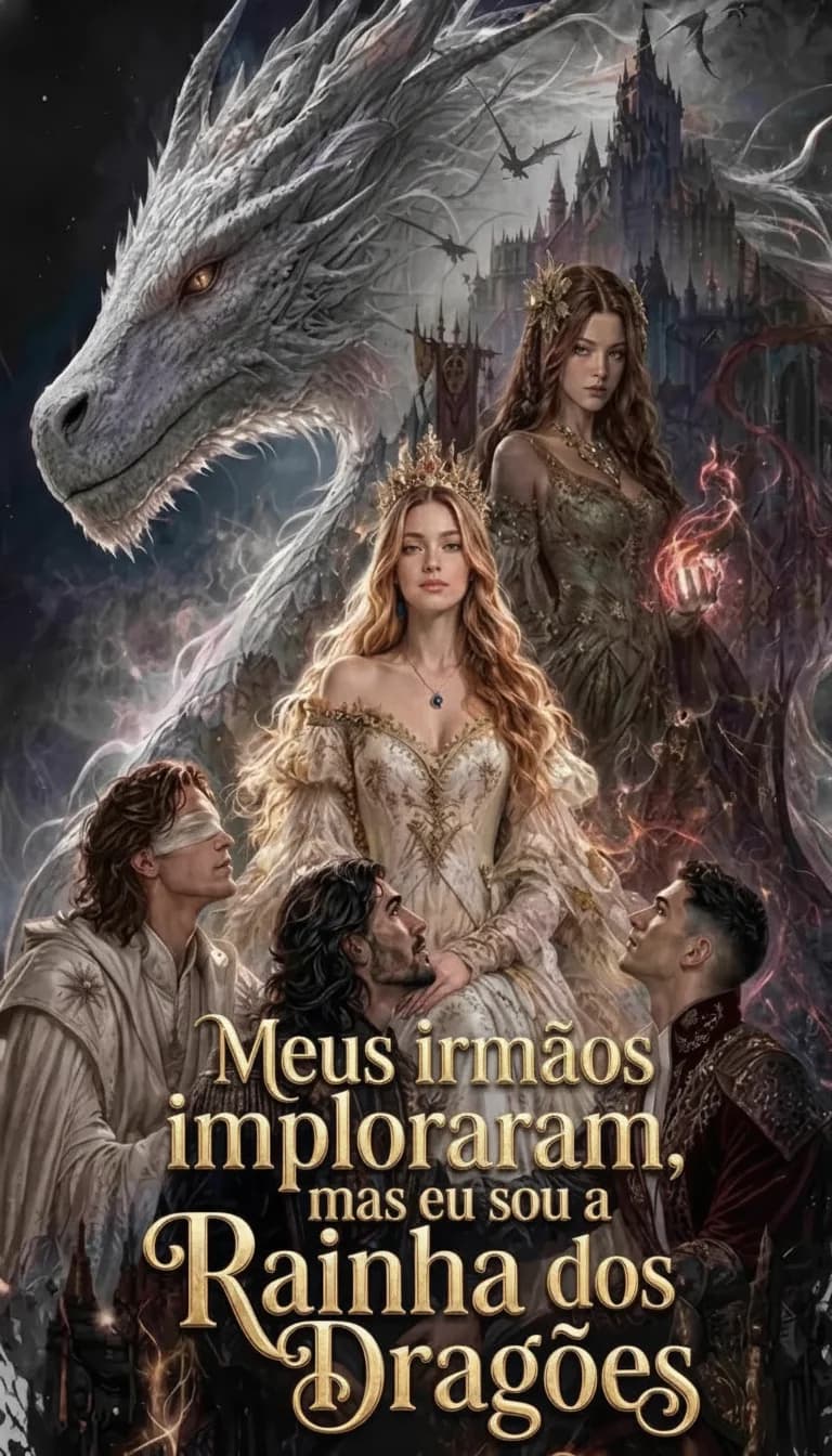 Capa da novela Meus Irmãos Imploraram, Mas Eu Sou a Rainha dos Dragões