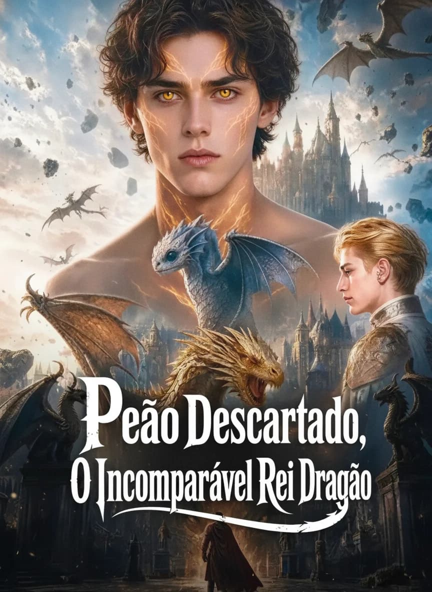 Capa da novela Peão Descartado, o Incomparável Rei Dragão