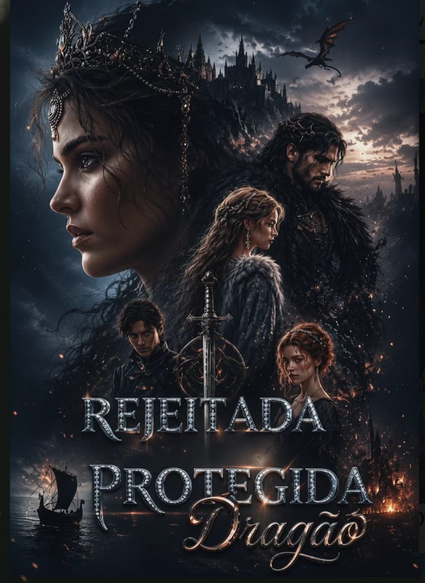 Capa da novela rejeitada pelo ex, protegida pelo dragão