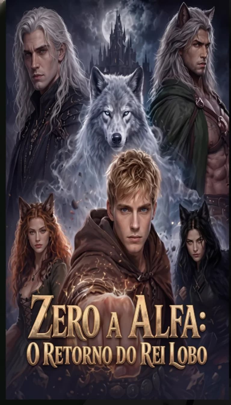 Capa da novela Zero a Alfa: O Retorno Do Rei Lobo